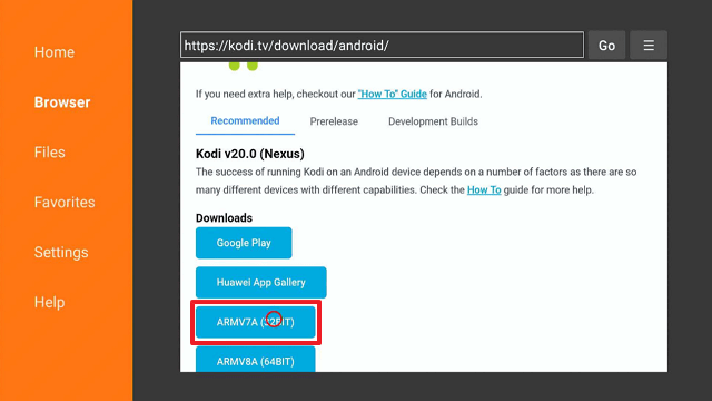 Install Kodi 20 Nexus