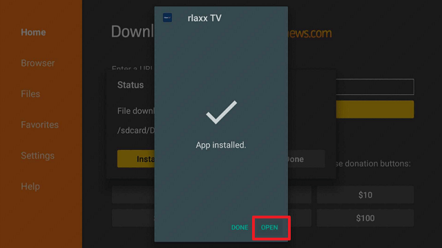 Install RLAXX TV on Firestick