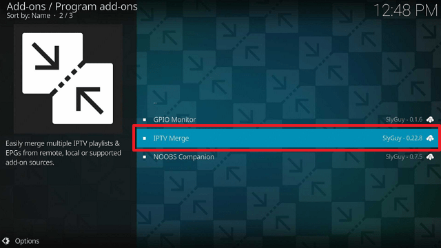 IPTV Merge Kodi Addon