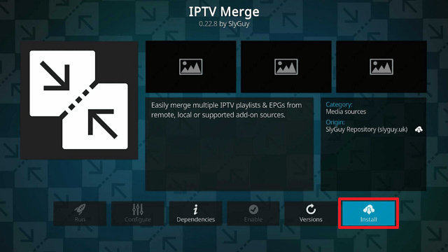 IPTV Merge Kodi Addon