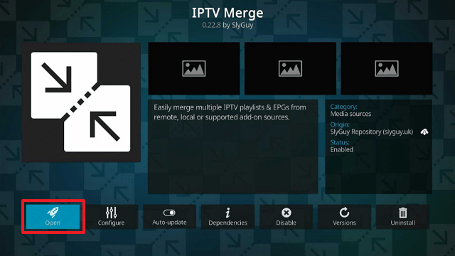 IPTV Merge Kodi Addon