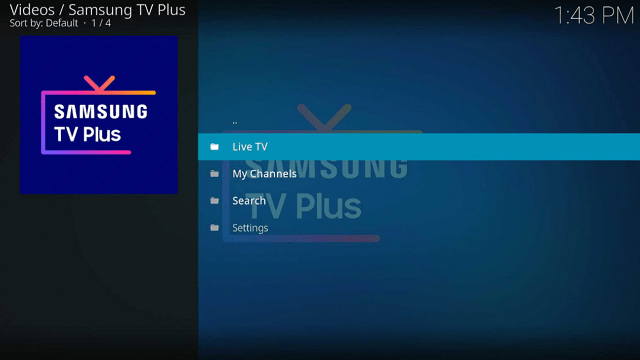 Samsung TV Plus Kodi Addon