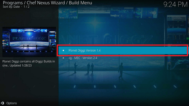 Planet Diggz Kodi Build