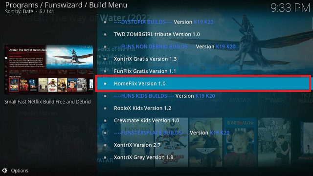HomeFlix Kodi Build