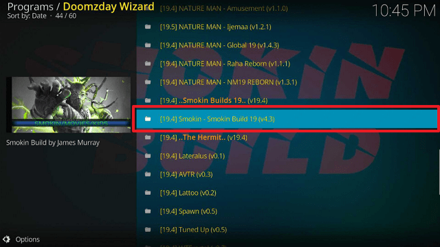 Smokin Kodi Build