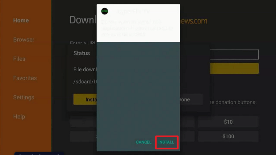 Install CyberFlix on Firestick