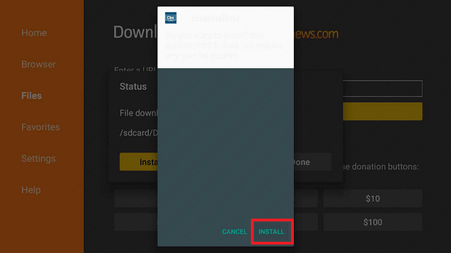 Install Channel Box on Firestick