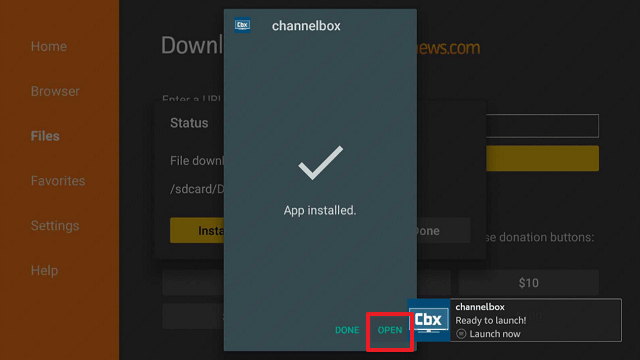 Install Channel Box on Firestick
