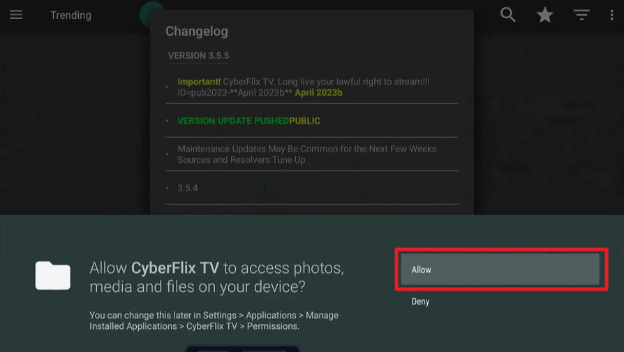 Install CyberFlix on Firestick