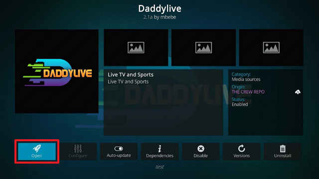 Daddylive Kodi Addon