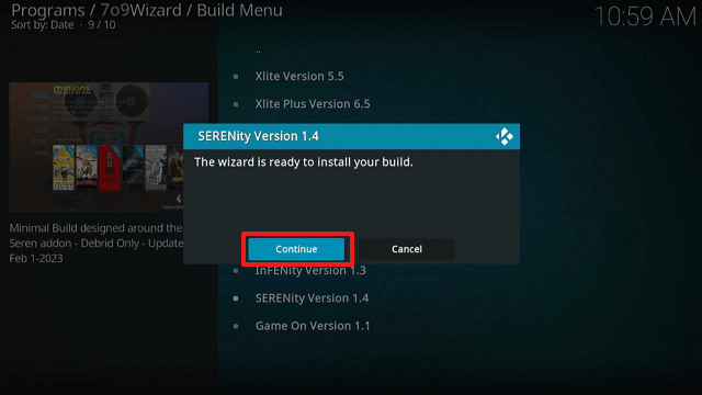 Serenity Kodi Build