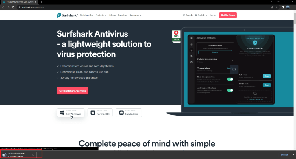 Surfshark Antivirus