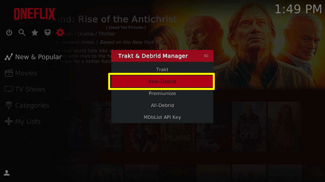 Use OneFlix Kodi Build With Real-Debrid