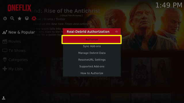 Use OneFlix Kodi Build With Real-Debrid