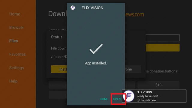 Install FLIX VISION on Firestick