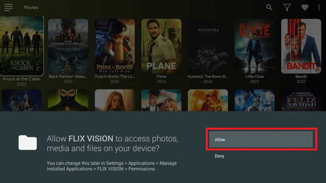 Install FLIX VISION on Firestick