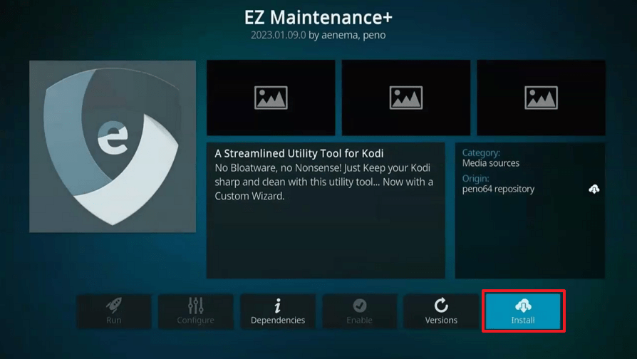 EZ Maintenance Kodi Addon