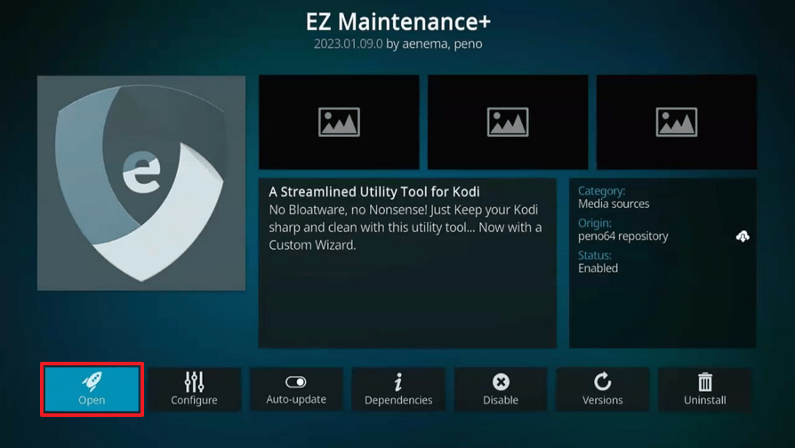EZ Maintenance Kodi Addon