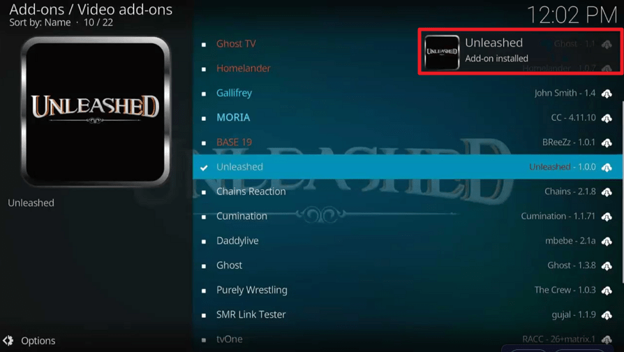 Unleashed Kodi Addon