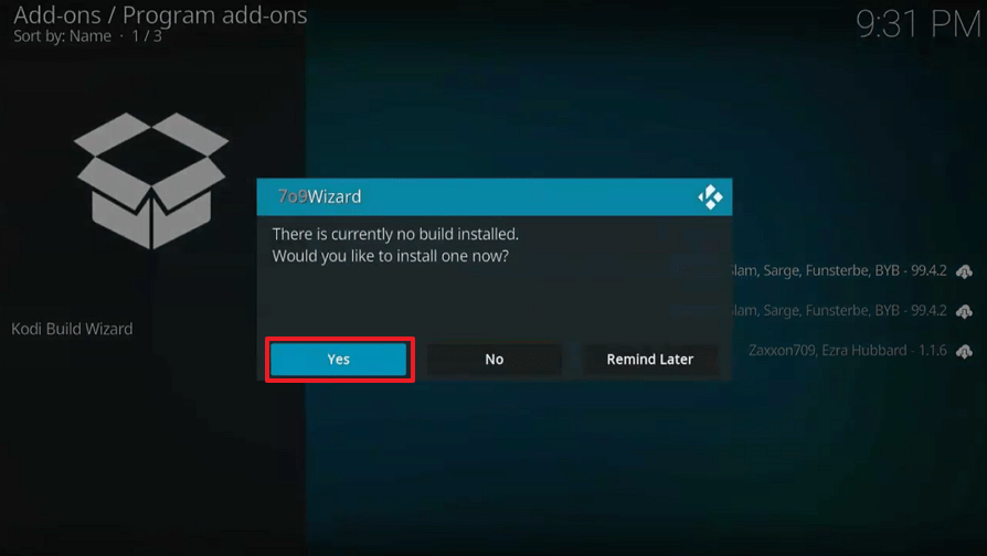 Estuary Switch Kodi Build