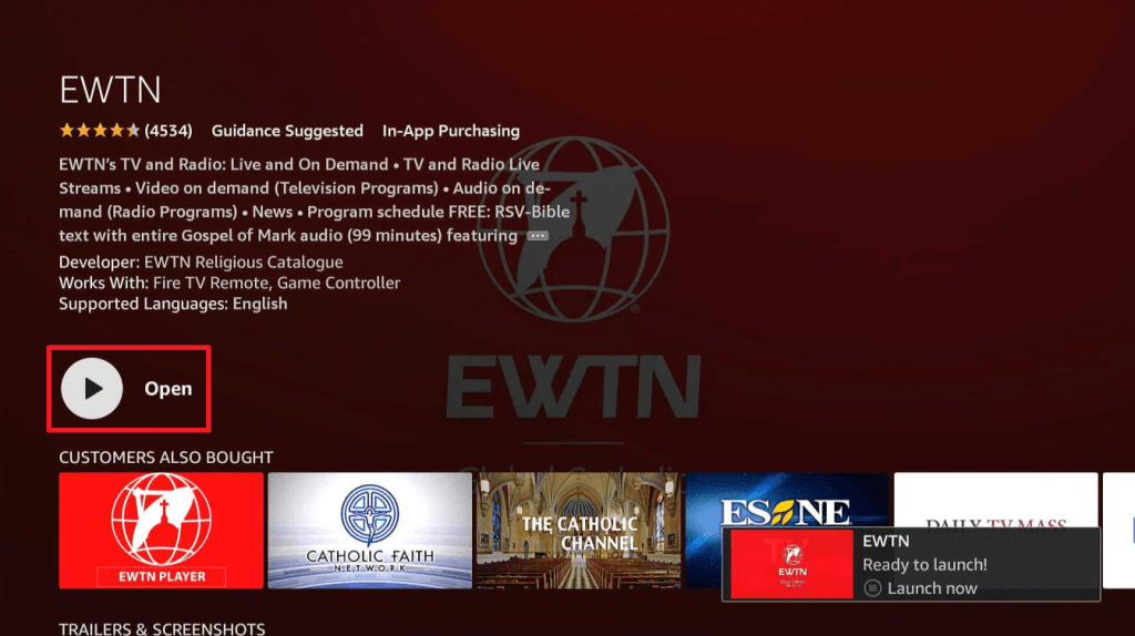 Install EWTN on Firestick