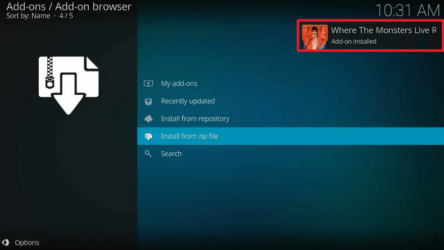 Frankenstein Kodi Addon on Firestick