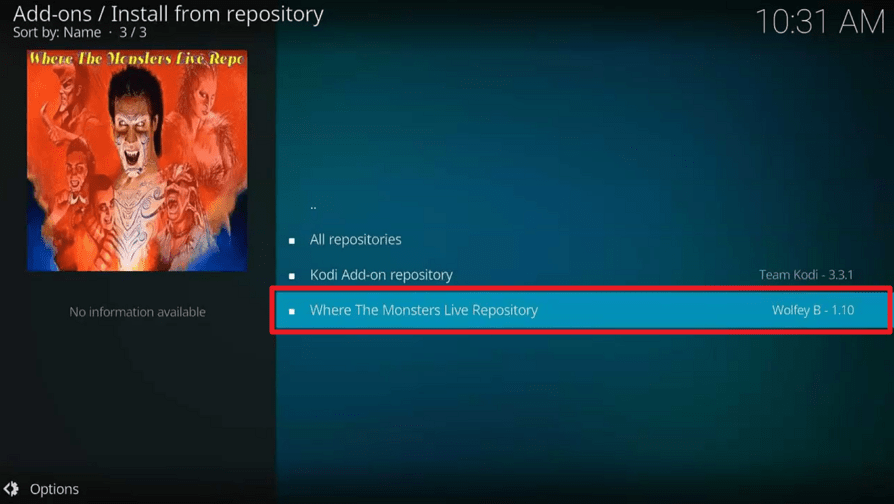 Frankenstein Kodi Addon on Firestick