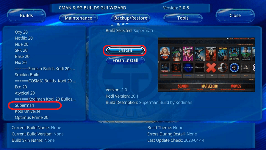 Superman Kodi Build on Firestick