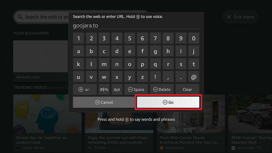 Access Goojara on Firestick/Android TV