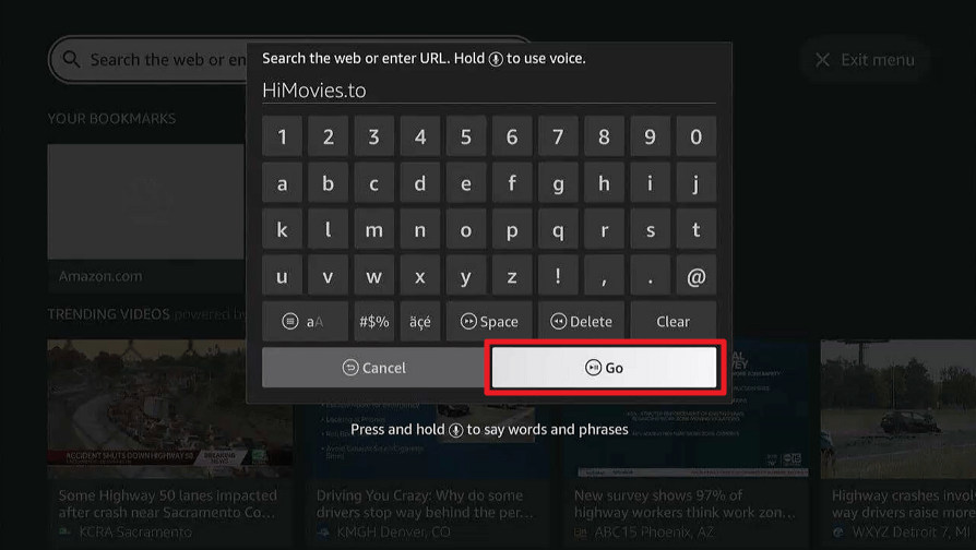 Access HiMovies on Firestick/Android TV