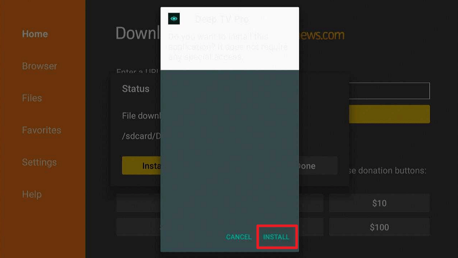 Install Deep TV Pro on Firestick