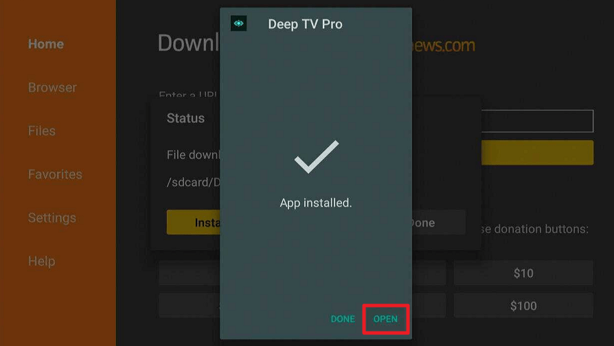 Install Deep TV Pro on Firestick