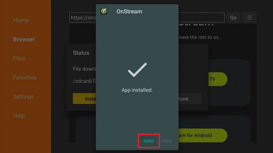 Install OnStream on Firestick