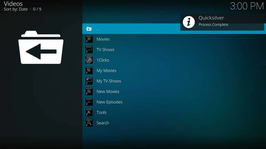 Quicksilver Kodi Addon on Firestick