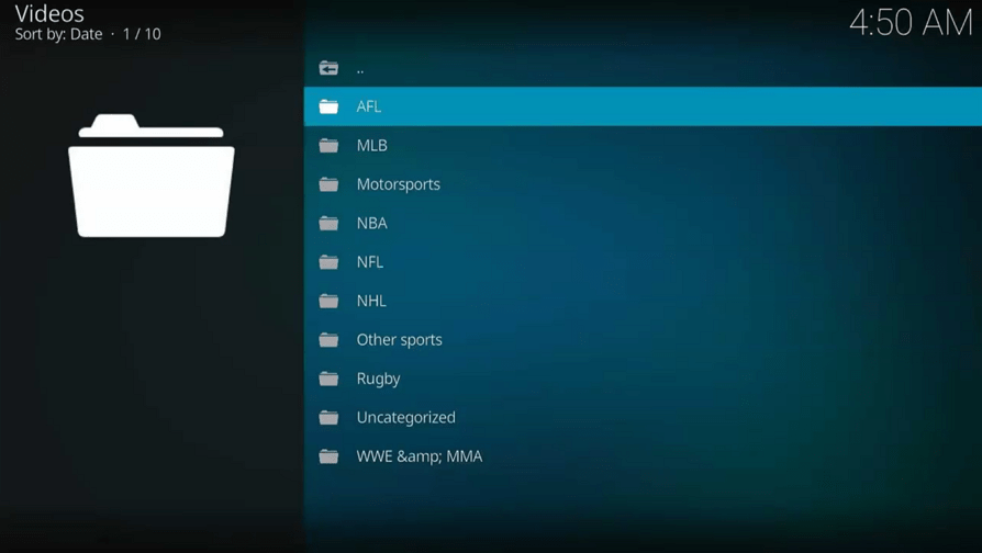 Full Match TV Kodi Addon