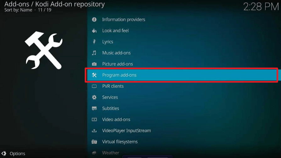 Install Log Viewer for Kodi