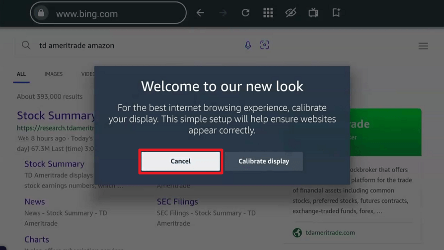 TD Ameritrade Amazon