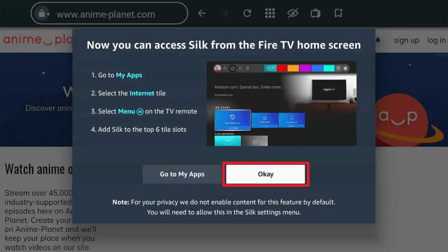 Watch Anime-Planet on Firestick/Android TV
