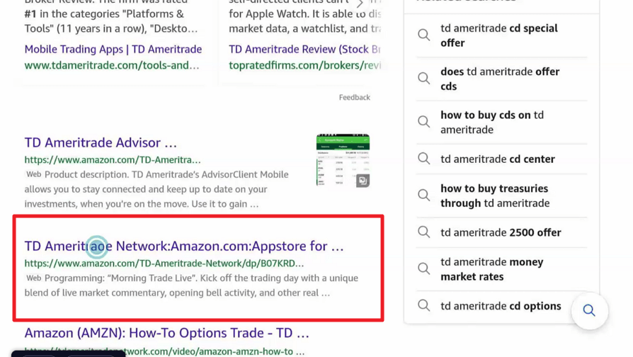 TD Ameritrade Amazon