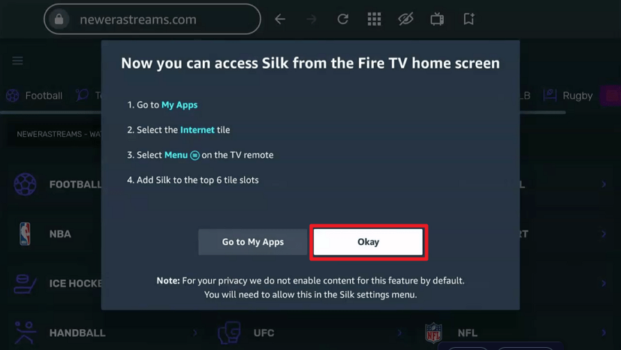Watch NewEra Streams on Firestick