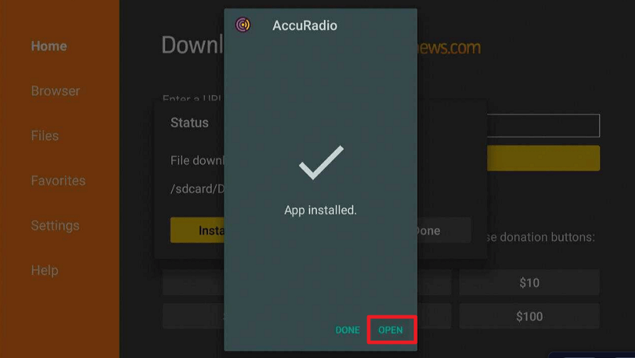 Install AccuRadio On Firestick