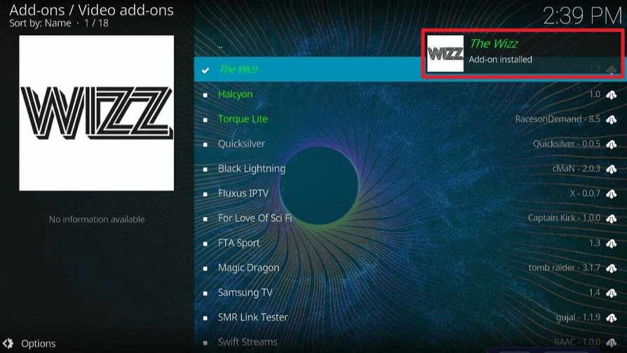 Install Wizz Kodi Addon on Firestick