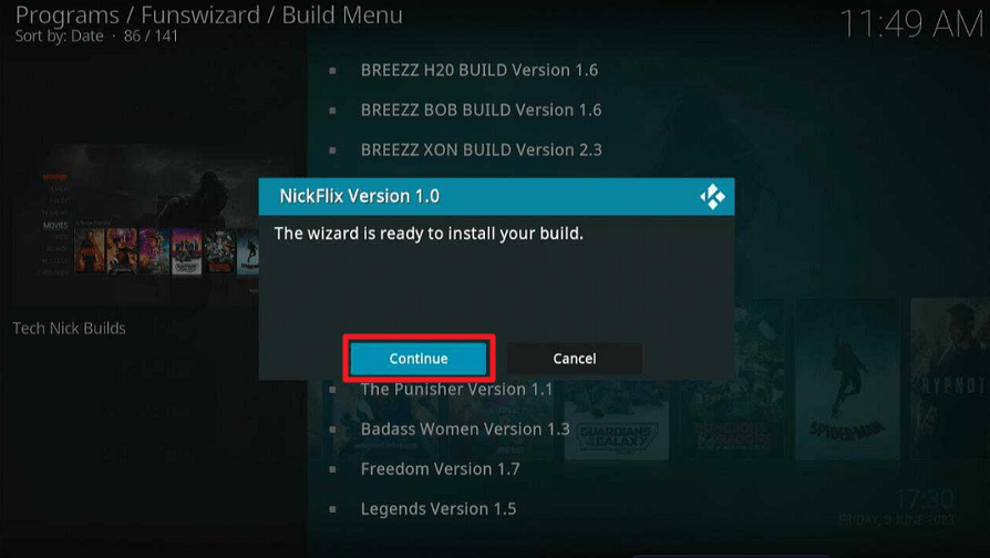 Install NickFlix Kodi Build on Firestick