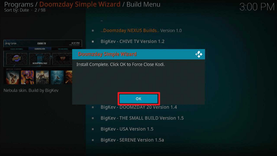 Chive TV Kodi Build