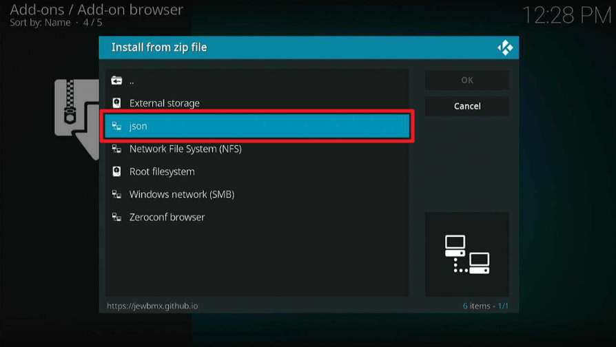 Json IPTV Kodi Addon