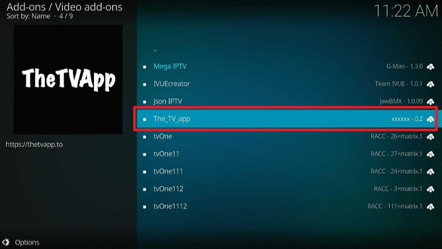 TheTVApp Kodi Addon