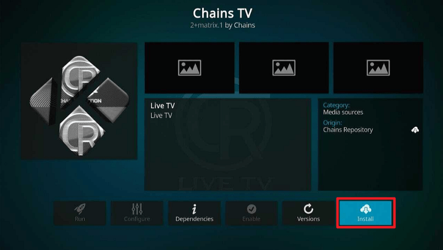 Chains TV Kodi Addon