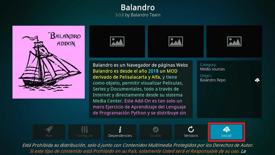 Balandro Kodi Addon