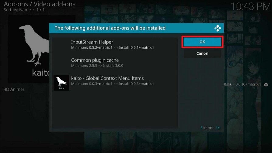 Kaito Kodi Addon 
