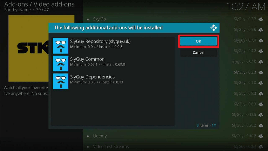 STIRR Kodi Addon